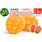 ふるさと納税 宮崎県 宮崎市 宮崎特産品　「訳あり」宮崎県産完熟マンゴー1.5ｋｇ（3玉〜5玉）_M275-005