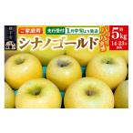 ふるさと納税 りんご 秋田県 横手市 先行受付 1月中旬より発送 パリパリ食感シナノゴールド ご家庭用 約5kg(14〜23玉前後)