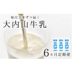 飲料類 牛乳 6か月定期便 大内山牛乳の定期便 1L×3本を6か…