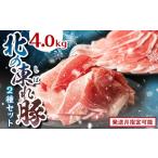 ふるさと納税 豚肉 北海道 更別村 北の凍れ豚スライス2.5kg + 豚こま切れ 1.5kg 3月発送 北海道産 豚肉 薄切り 細切れ 小間切れ 小分け 大容量 しゃぶしゃぶ …