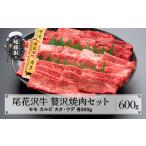 牛肉 焼肉・バーベキュー 冷凍 別送 即時交換 尾花沢市　ふるさと納税 牛肉 焼肉・バーベキュー 山形県 尾花沢市 尾花沢牛 A4-5 贅沢焼肉セット モモ カルビ カタ・ウデ 各200g 計600g 牛肉 黒毛和牛 国産 nj-ogzys60…