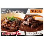 ふるさと納税 惣菜・レトルト 冷凍 大阪府 泉佐野市 スピード発送 焼肉屋さんの人気セット 牛タンシチュー 240g×3/すじ煮込み 220g×3