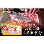 お食事券 いわさきファーム 4 500円分