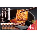 ふるさと納税 菓子 煎餅 山形県 寒河江市 煎餅工房さがえ屋の一番人気 やみつきしみかりせん 4袋 セット　010-G-BS001