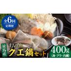 旬の鮮魚等 全6回定期便 幻の魚 クエ 鍋 セット 400g