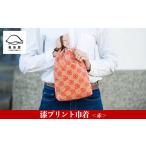 カバン 漆プリント巾着 赤色 染物屋のつくるおしゃれな巾着…