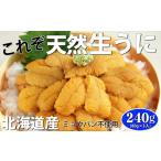 ふるさと納税 北海道 寿都町 無添加！！北海道産天然塩水うに80g×3p！（YS032）