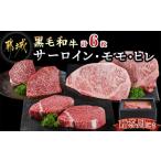 ふるさと納税 牛肉 サーロイン 宮崎県 都城市 黒毛和牛 サーロイン・モモ・ヒレステーキ6枚セット(各2枚)_43-4201_(都城市) 国産 黒毛和牛 サーロイン モモ …