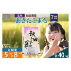 ふるさと納税 玄米 秋田県 仙北市  玄米 令和7年産 《定期便8ヶ月》秋田県産 あきたこまち 5kg (5kg×1袋)×8回 5キロ お米 匠
