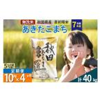 ふるさと納税 秋田県 仙北市 【無洗米】＜令和6年産 新米予約＞《定期便4ヶ月》秋田県産 あきたこまち 10kg (5kg×2袋) ×4回 10キロ お米【2024年秋 収穫後に…