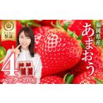 ふるさと納税 いちご 福岡県 赤村 福岡県産 あまおう 約270g × 4パック ふるさと納税 いちご イチゴ 苺 デザート 果物 くだもの フルーツ ジャム にも ケーキ…