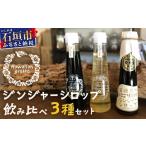 加工品等 砂糖 ジンジャーシロップ飲み べ3種セット 120ML×…