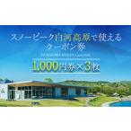ふるさと納税 イベントやチケット等 福島県 天栄村 スノーピーク白河高原で使えるクーポン券 3,000円相当(飲食・アクティビティ・キャンプフィールド利用限定…
