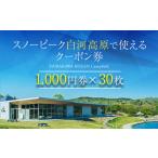 ふるさと納税 イベントやチケット等 福島県 天栄村 スノーピーク白河高原で使えるクーポン券 30,000円相当(飲食・アクティビティ・キャンプフィールド利用限…