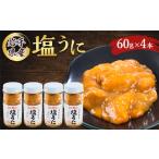 ふるさと納税 ウニ 岩手県 宮古市 塩うに　岩手県産　60g×4本_うに ウニ 雲丹 海鮮 酒の肴 お取り寄せグルメ おつまみ おにぎりの具 海鮮丼 プレゼント 贈答 …