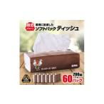 ふるさと納税 雑貨・日用品 群馬県 太田市 群馬クレインサンダーズ応援ソフトパックティッシュ 400枚(200組)×60パック_ ティッシュ ティッシュペーパー ソフ…