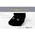 アクセサリー ピアス WG K14 タヒチ黒蝶真珠ピアス