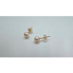 ネックレス 真珠 ピアス 4.0mm K10