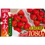 いちご 全3回定期便 あまおう 1080g