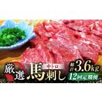 馬肉 全12回定期便 熊本 馬刺し なか園 厳選馬刺しセット