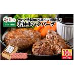 ふるさと納税 牛肉 ハンバーグ 福井県 坂井市 若狭牛ハンバーグ100g × 10個 ナカノ特製100％和牛の極旨品 本格派ハンバーグ ハンバーグ 若狭牛 国産和牛 黒毛…
