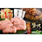 ふるさと納税 肉 ハンバーグ 佐賀県 江北町 佐賀牛ハンバーグ 150ｇ×6個 がばいフーズ HCS020 A5 A4 佐賀牛 ハンバーグ 佐賀 A5ランク A4ランク 佐賀牛入りハ…