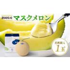 ふるさと納税 メロン メロン青肉 静岡県 磐田市 高級静岡温室マスクメロン1個入(化粧箱入) 1438647