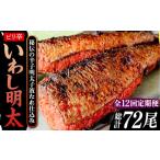 魚貝類 明太子 全12回定期便 ピリ辛 いわし明太6尾