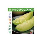 ふるさと納税 メロン メロン青肉 静岡県 磐田市 毎月定期便 訳あり 品 クラウンメロン 1玉 ・3ヵ月毎月お届け全3回_ メロン めろん マスクメロン フルーツ 果…