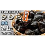 ふるさと納税 魚貝類 しじみ 茨城県 桜川市  訳あり 茨城県 涸沼産 中粒 冷凍 シジミ 2.4kg（400g×6袋） ヤマトシジミ しじみ 中粒 冷凍 味噌汁 スープ 魚貝…