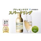 ふるさと納税 ワイン スパークリングワイン 山梨県 笛吹市 プティモンテリア スパークリング 290ml 6本入 モンデ酒造 177-4-034