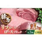 豚肉 3回定期便 豚帝 肩ロース ブロック 約1kg