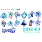 ふるさと納税 北海道 千歳市 【新千歳空港限定：雪ミク】アクリルキーホルダー コンプリート 12個 セット 2012〜2023ver.