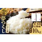 米 令和8年産 全3回定期便 いとし米 厳選夢つくし 10kg×3回