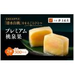 ふるさと納税 和菓子 愛媛県 松野町 宗家 源吉兆庵 希少な清水白桃を贅沢にまるごとひとつ プレミアム桃泉果(2個入り) | 宗家 源吉兆庵 和菓子 お菓子 清…