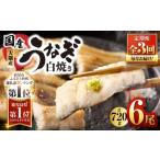 うなぎ 2081-1 全3回定期便 大隅産うなぎ白焼 6尾