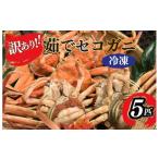 ふるさと納税 カニ ずわいガニ 京都府 京丹後市 訳あり 茹でセイコガニ(セコ蟹)(香箱ガニ)(こっぺ) 5匹 冷凍 TB00035
