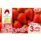 いちご 旬のいちご3品種食べ比べセット