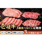 牛肉 セット 全3回定期便 壱岐牛 3種