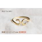 地域のお礼の品 リング 馬蹄 ツインリング