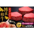 牛肉 ヒレ 全2回定期便 博多和牛 シャトーブリアン 200g