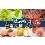 果物の詰合せ 福岡 八女 夏 満喫定期便プレミアム全5回A