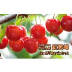ふるさと納税 果物類 さくらんぼ 北海道 仁木町 先行受付 北海道 仁木町産さくらんぼ 紅秀峰 1kg（500g×2パック） 旬の果物 デザート サクランボ チェリー フ…