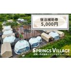 ふるさと納税 神奈川県 山北町 SPRINGS VILLAGE 足柄丹沢温泉リゾート 宿泊補助券 5000円【 宿泊 宿泊券 体験 チケット 旅行 グランピング キャンプ 温泉 アウ…