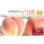 ふるさと納税 もも 山形県 - 《先行予約 2025年度発送》 山形県産 白桃 秀品 5kg もも モモ 桃 デザート フルーツ 果物 くだもの 果実 食品 山形県 FSY-1241