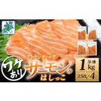 ショッピングふるさと納税 訳あり ふるさと納税 大阪府 泉佐野市 【訳あり】アトランティックサーモン はしっこ 1kg（500g×2）【世界No.1サーモンメーカー 刺身 海鮮丼 サラダ 総量 鮭 さけ シ…