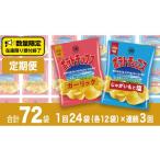菓子 スナック 湖池屋 3ヶ月 定期便 ポテトチップス