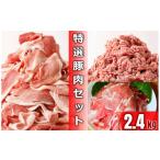 ふるさと納税 豚肉 セット 北海道 中札内村 肉屋のプロ厳選 北海道産 特選 豚肉 3点セット 計2.4kg 007-0011