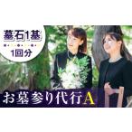 地域のお礼の品 お墓詣り代行 A お墓 墓 お墓参り