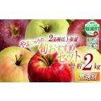 ふるさと納税 りんご 長野県 飯綱町 りんご 2品種以上保証 旬のおすすめ 2kg 詰め合わせ セット やまじゅうファーム 沖縄県への配送不可 2026年10月上旬頃から…